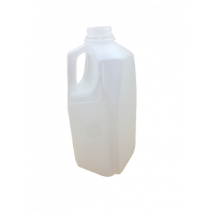 64oz Natural HDPE Dairy Style Jug w/38-400 F-217 Lined Cap, Certified (54/cs)