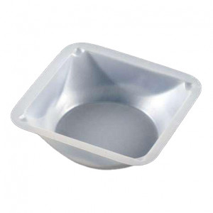 Weighing Dish, Plastic, Square, Antistatic, 100mL, 89 x 89 x 25mm, PS, 500/Unit