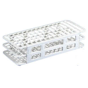 Rack, Tube, 12/13mm, 90-Place, PP, White