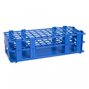 Rack, Tube, 12/13mm, 90-Place, PP, Blue