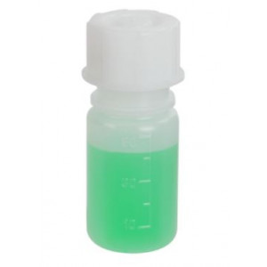 Bottle with Screwcap, Wide Mouth, LDPE, Graduated, 50mL, 10/Unit