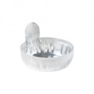 Aluminum Dish, 28mm, 0.3g (8mL), Crimped Side with Tab, 250/Pack, 2 Packs/Unit