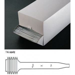 Transfer Pipet, 7.0mL, Bellows, 100/Bag, 20 Bags/Unit