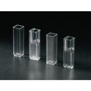 Cuvette, Spectrophotometer, Square, 4.5mL (10mm), UV Grade Methacrylate, 4 Clear Sides, 100/Tray, 5 Trays/Unit