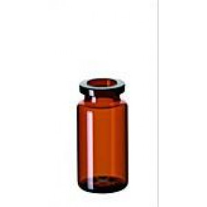 10mL AMBER CRIMP HEADSPACE VIAL ROUND BOTTOM  (100pk)