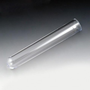 Test Tube, 16 x 100mm (12mL), PS, No Rim, 500/Bag, 4 Bags/Unit