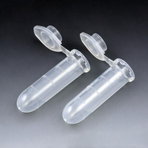 Microcentrifuge Tube, 2.0mL, PP, Attached Snap Cap, Graduated, Natural, 1000/Unit