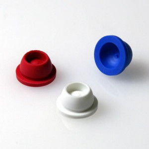 Cap, Plug, 12/13mm, Santoprene, for Vacuum and Test Tubes, WHITE, 1000/Pack