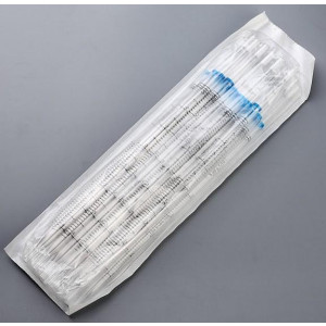 Uniplast Serological Pipette, 5mL, PS, Standard Tip, 296mm, STERILE, Blue Striped, 25/Pack, 15 Packs/Unit
