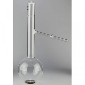 Distillation Flask, 125mL, OptiDist, D86 QUARTZ (ea)