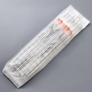 Uniplast Serological Pipette, 10mL, PS, Standard Tip, 297mm, Non-Sterile, Orange Striped, 25/Pack, 10 Packs/Unit