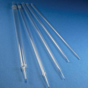 Aspirating Pipette, 1mL, PS, Standard Tip, 278mm, STERILE, No Printing, Individually Wrapped, Paper/Plastic, 1000/Unit
