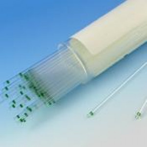 Capillary Tube, Microhematocrit, Soda Lime Glass, Green Tip, Ammonium Heparinized, 100/Vial, 10 Vials/Unit