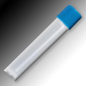 Sample Tube, 3mL, External Threads, PP, Round Bottom, Self-Standing, 1000/Unit