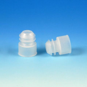 Cap, Plug, for 15mL Centrifuge Tubes, Natural, 1000/Unit