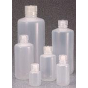 250mL Narrow Mouth LDPE Bottle, 24-415 PP Screw Thread Closure {Packaging Grade} (250/cs)