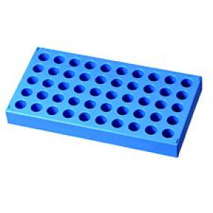 Vial Rack for 4mL, {15x45mm} Vial, PP 50 Holes w/Alpha Numeric Indexing