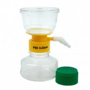 150mL Filter System, PES Filter Material, 0.22um, 50mm, Sterile (12/cs)