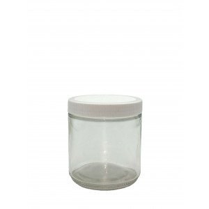 16oz Straight Sided Clear Glass Jars with 89/400 Thread