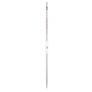 6mL Glass Volumetric Pipet "To Deliver" Class, Orange (6/cs)