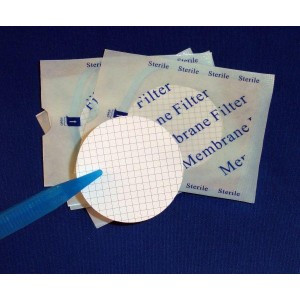 47mm Hydrophilic Mixed Cellulose Esters (MCE), 0.45um, Sterile, Gridded (3 x 200/pk = 600/cs)