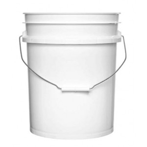 5g (20L) White Plastic LETICA Pail UN rated 90 mil ( Each)