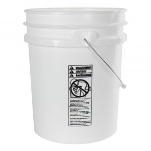 5 Gallon White PE Pail, UN rated (Each)