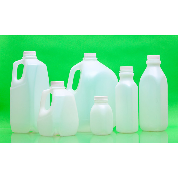 64oz Natural HDPE Dairy Style Jug Assembled w/38-400 F-217 Lined Cap (54/cs)